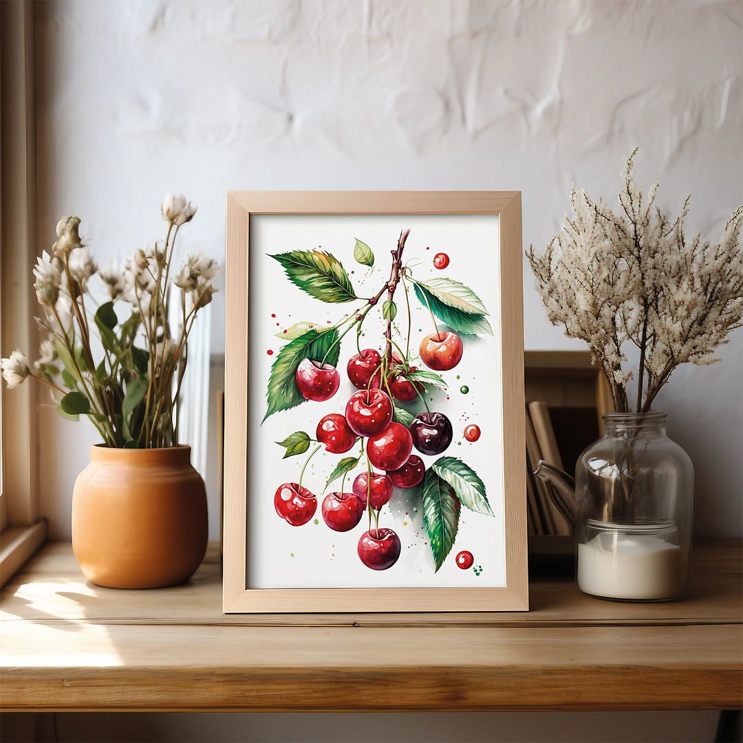 Red Cherries 1 - Art Print
