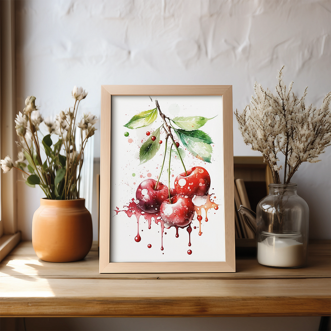 Red Cherries 3 - Art Print