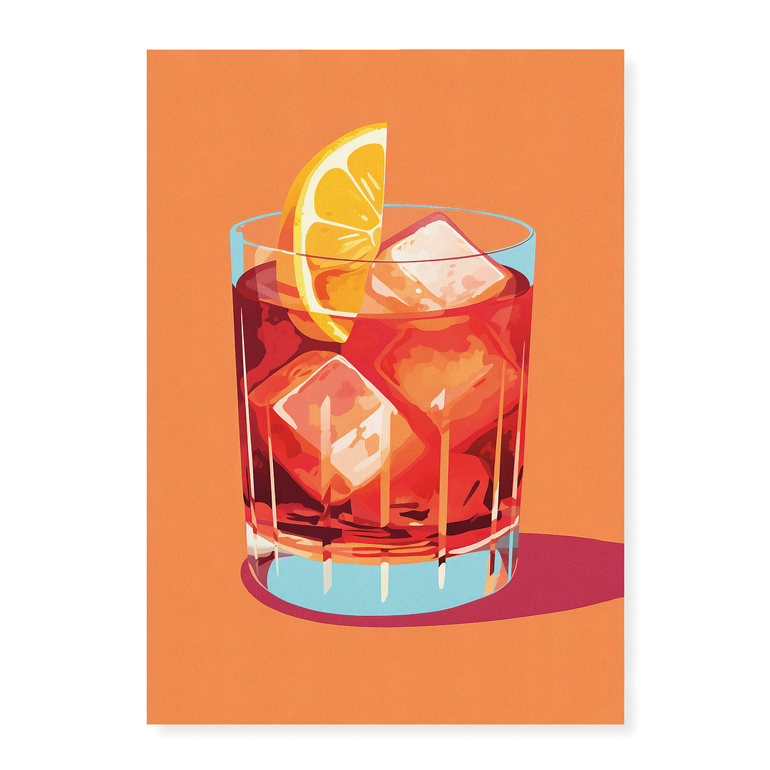 Negroni (Orange) - Art Print