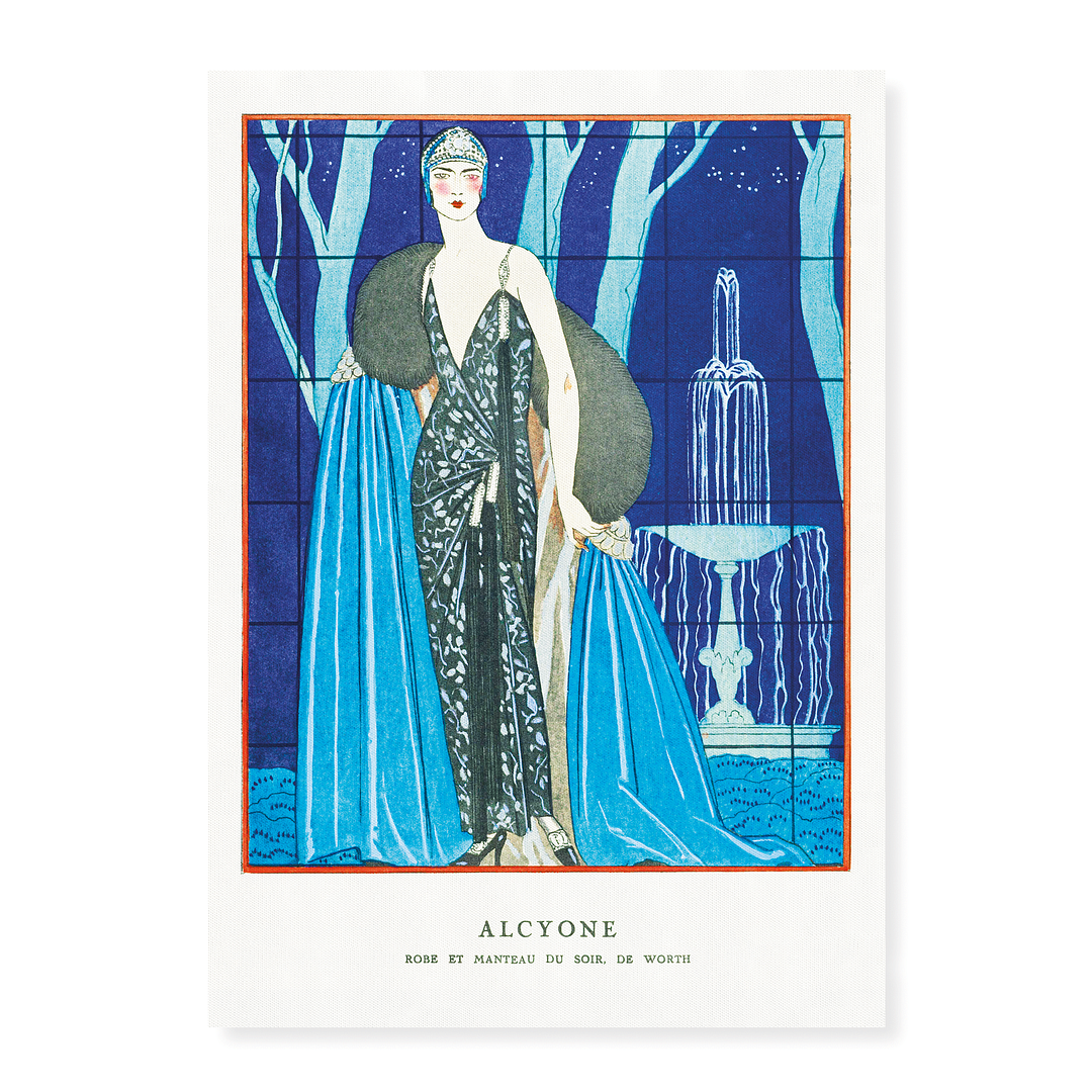 Alcyone / Robe et manteau du soir, de Worth - Art Print