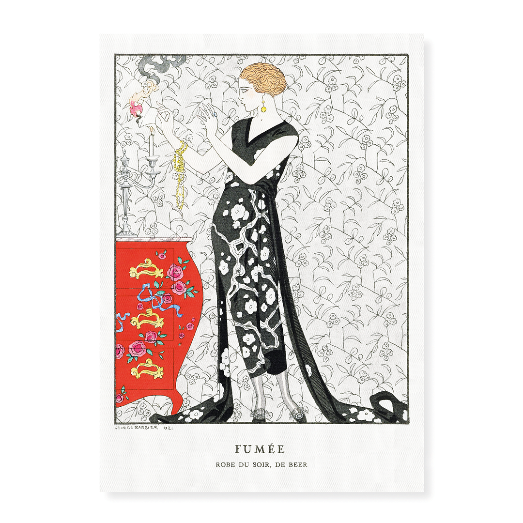 Fumée- Robe du soir, de Beer - Art Print
