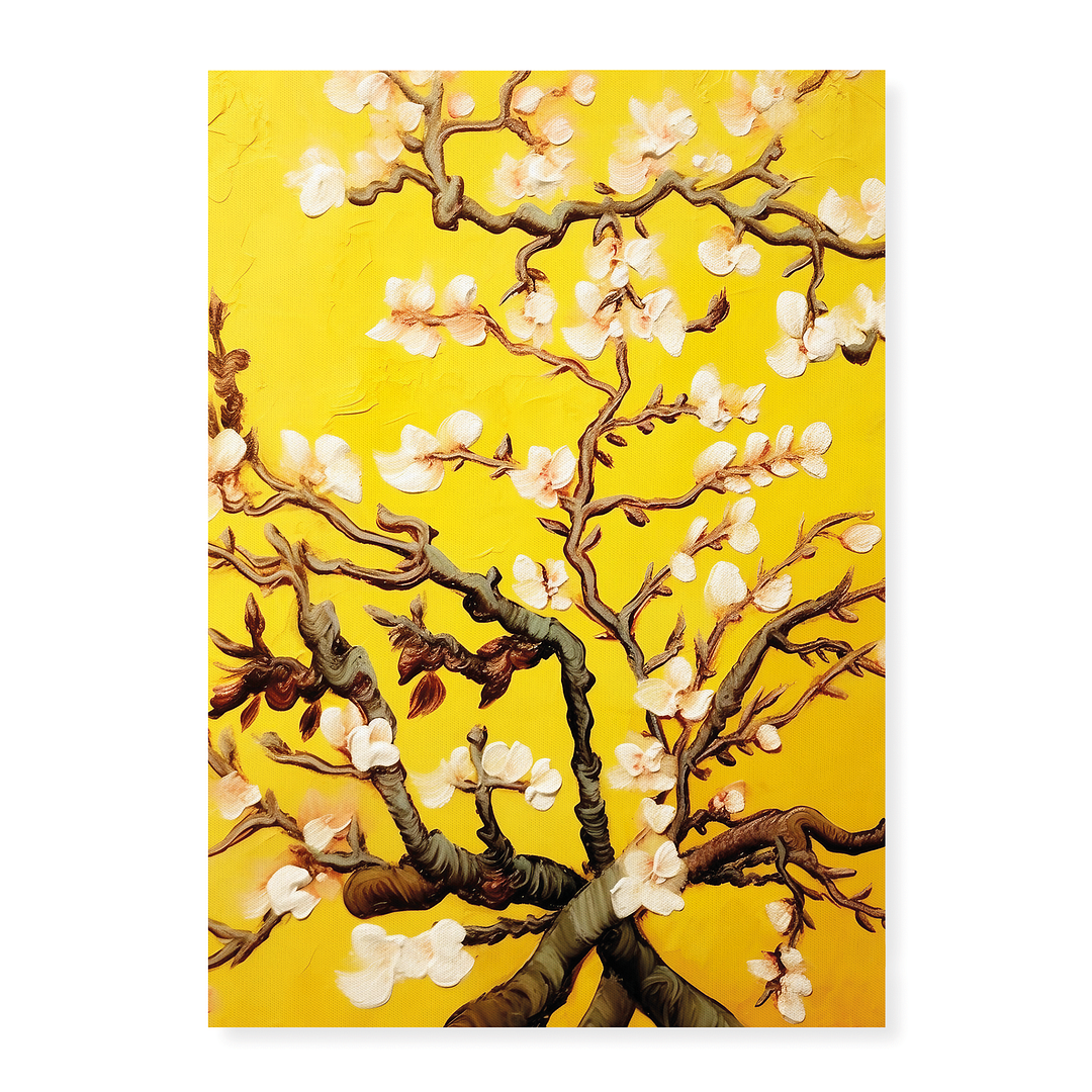 Almond blossom (Yellow) By Vincent van Gogh - Art Print