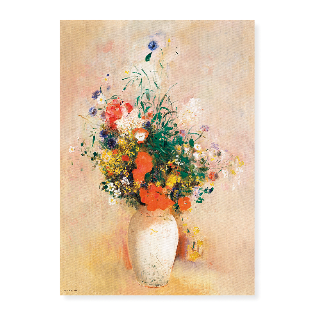 Vase of Flowers by Odilon Redon - Art Print