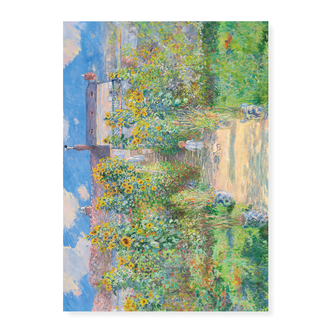 The Artist's Garden at Vétheuil (Expanded) By Claude Monet - Art Print