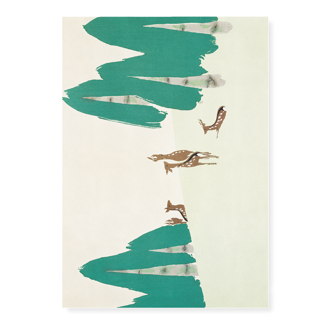Deer By Kamisaka Sekka. - Art Print