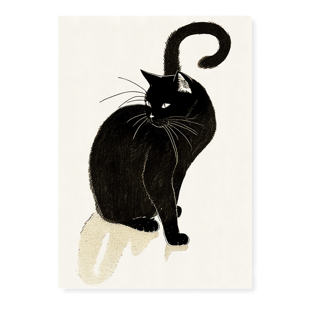 Black cat - Art Print