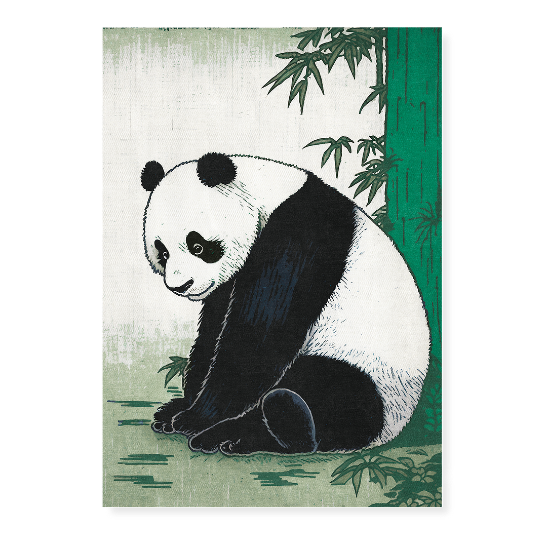 Sitting Panda - Art Print