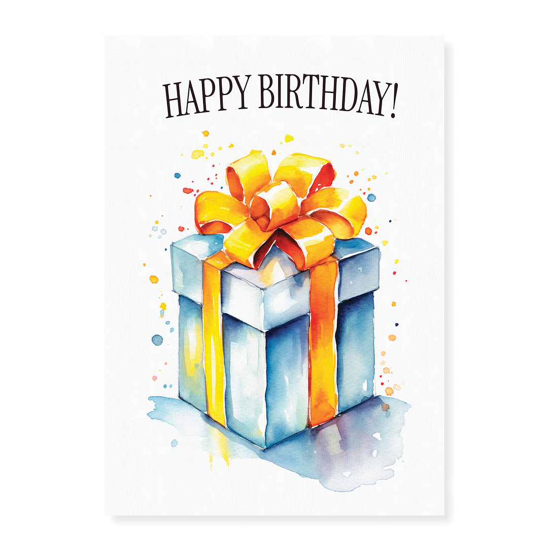 Happy birthday gift. - Art Print