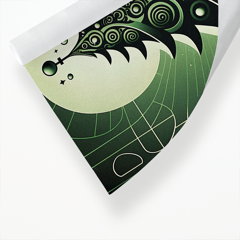 Green Christmas tree - Art Print