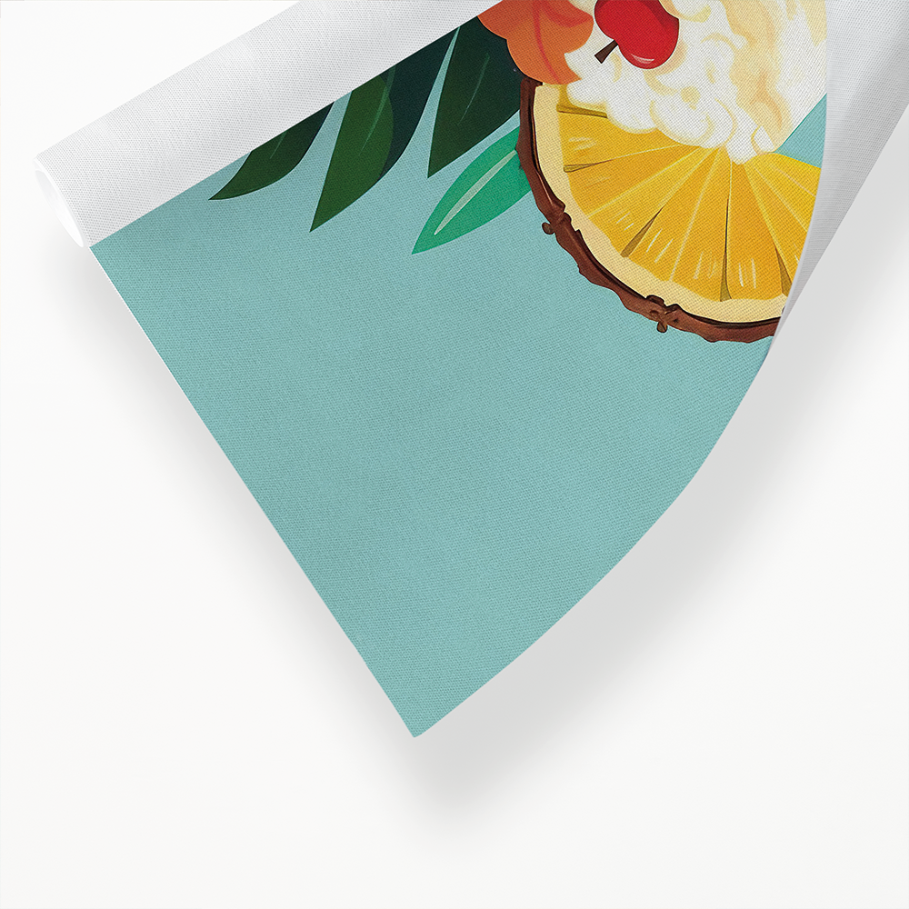 Pina colada (Light blue) - Art Print