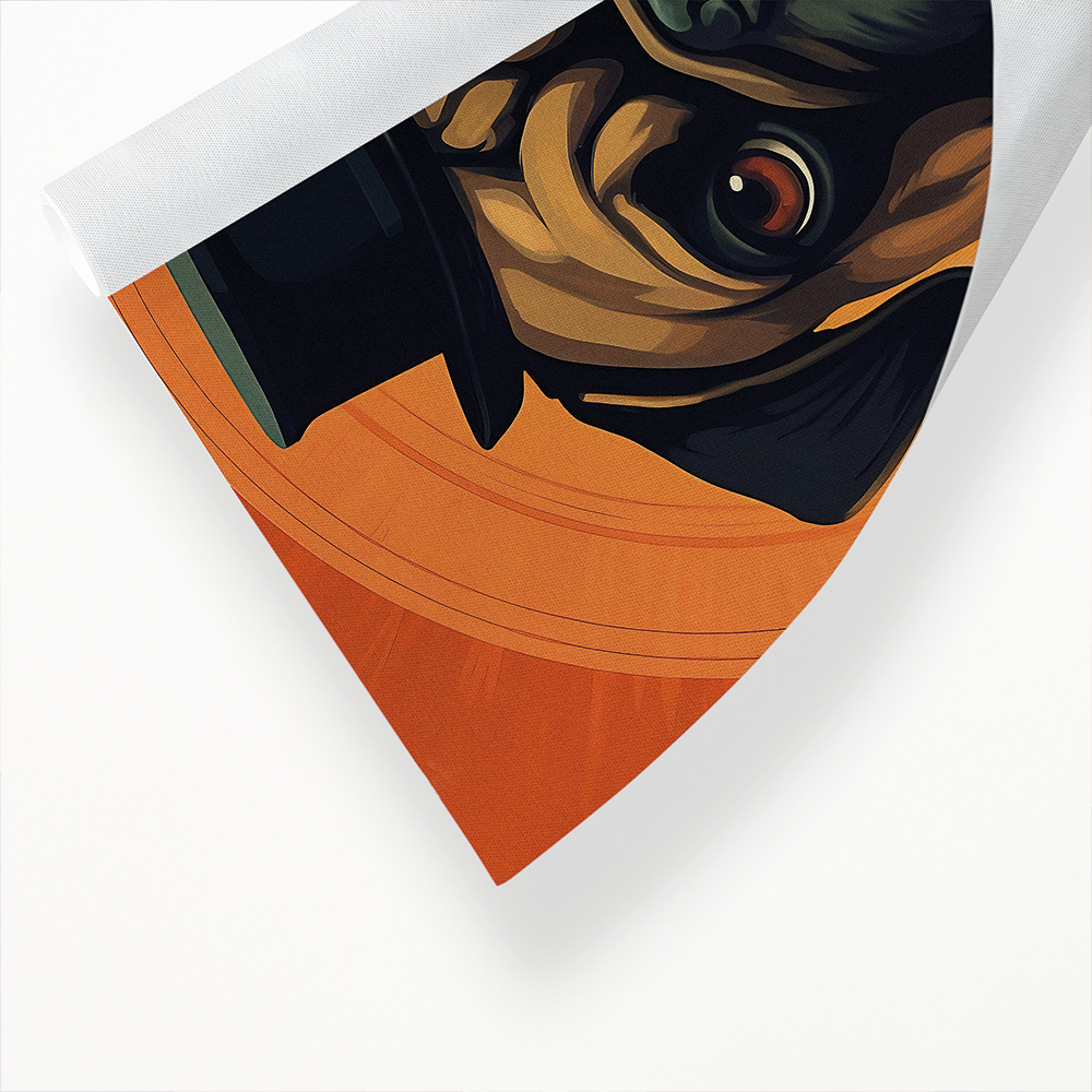 A gentleman Pug - Art Print