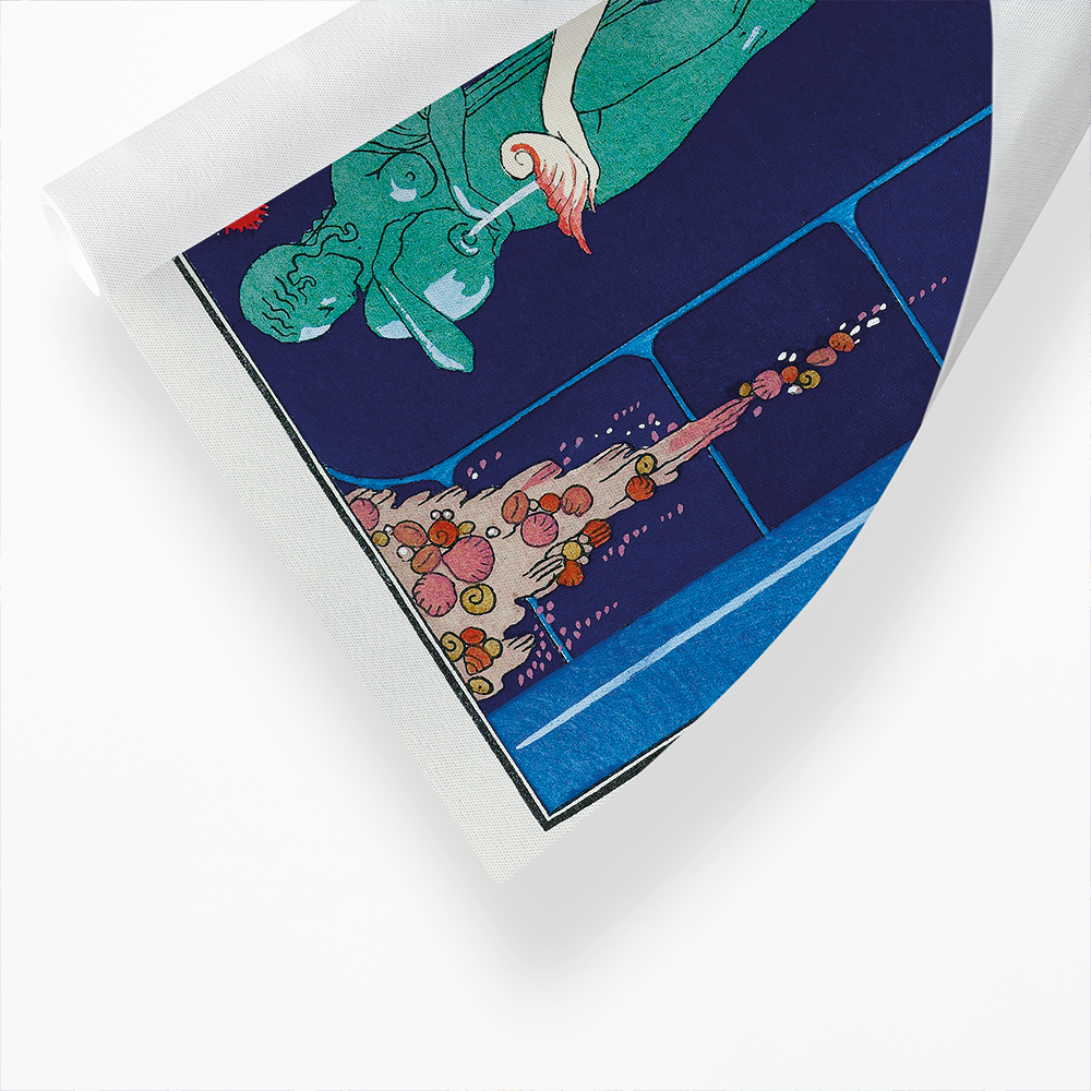 La Fontaine de coquillages: Robe du soir de Paquin - Art Print