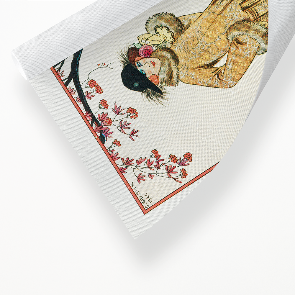 Autumn Symphony: Mantle and Afternoon Dress - Art Print