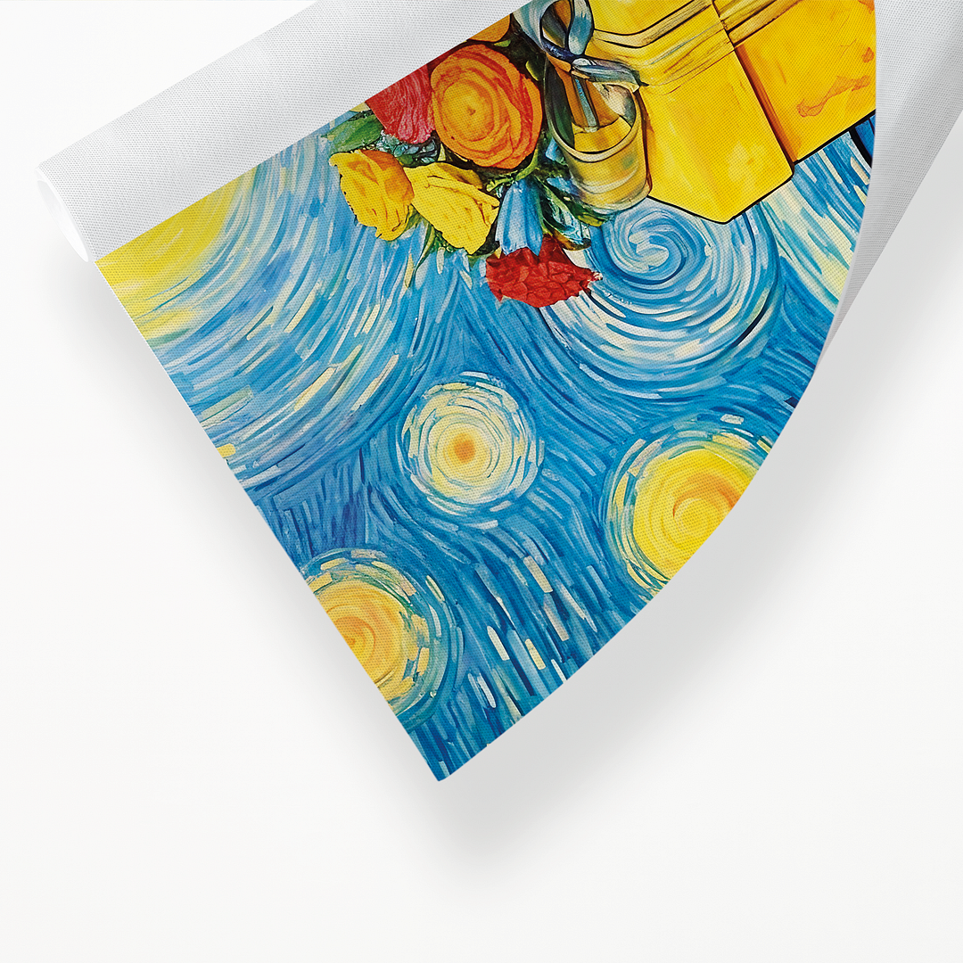 pile of presents in Van Gogh style - Art Print