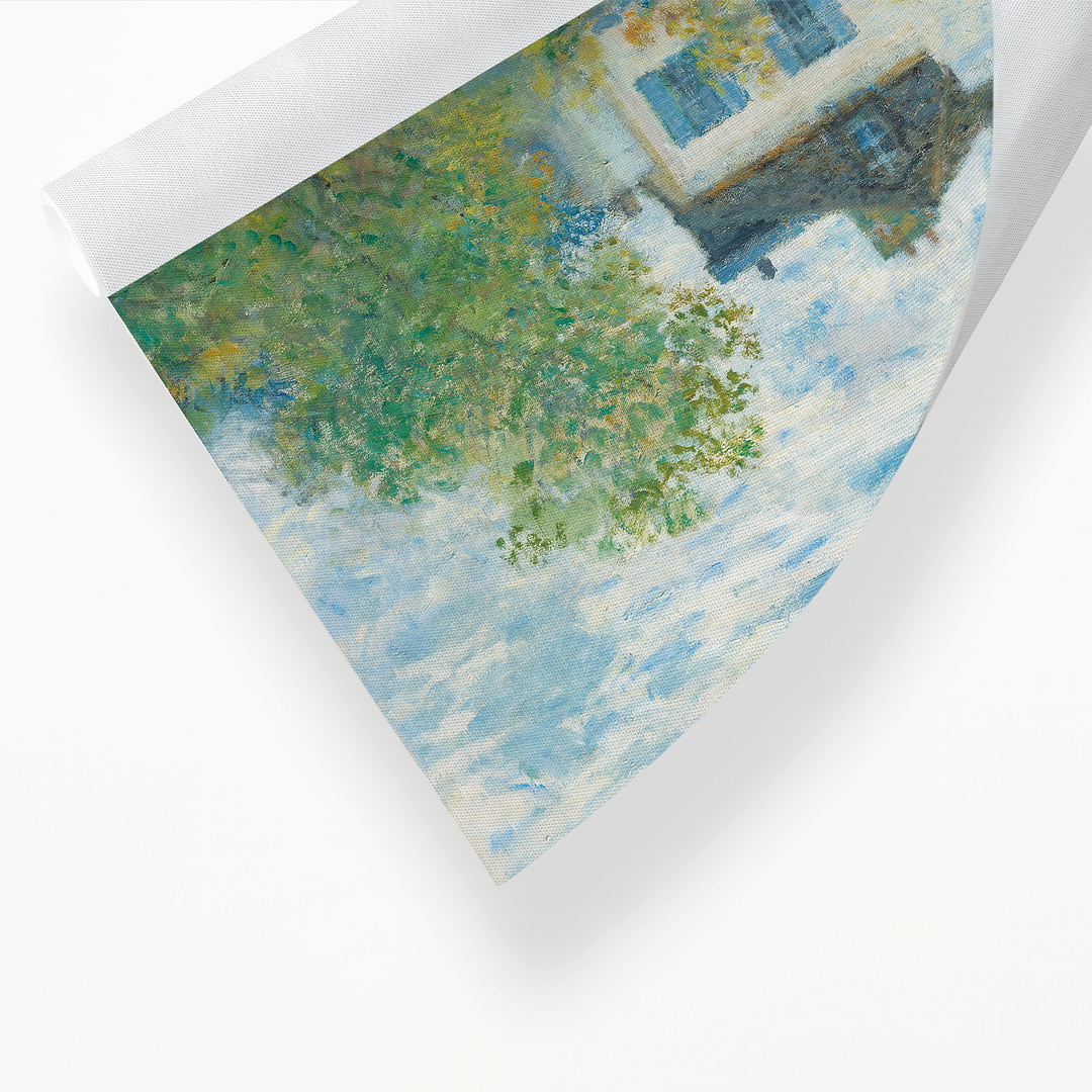 A Corner of the Garden with Dahlias By Claude Monet - Art Print
