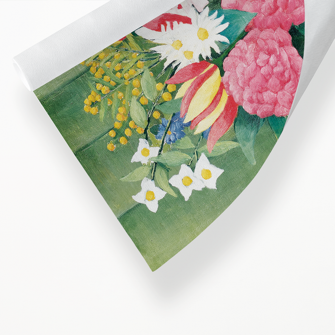 Flowers in a Vase by Henri Rousseau - Art Print