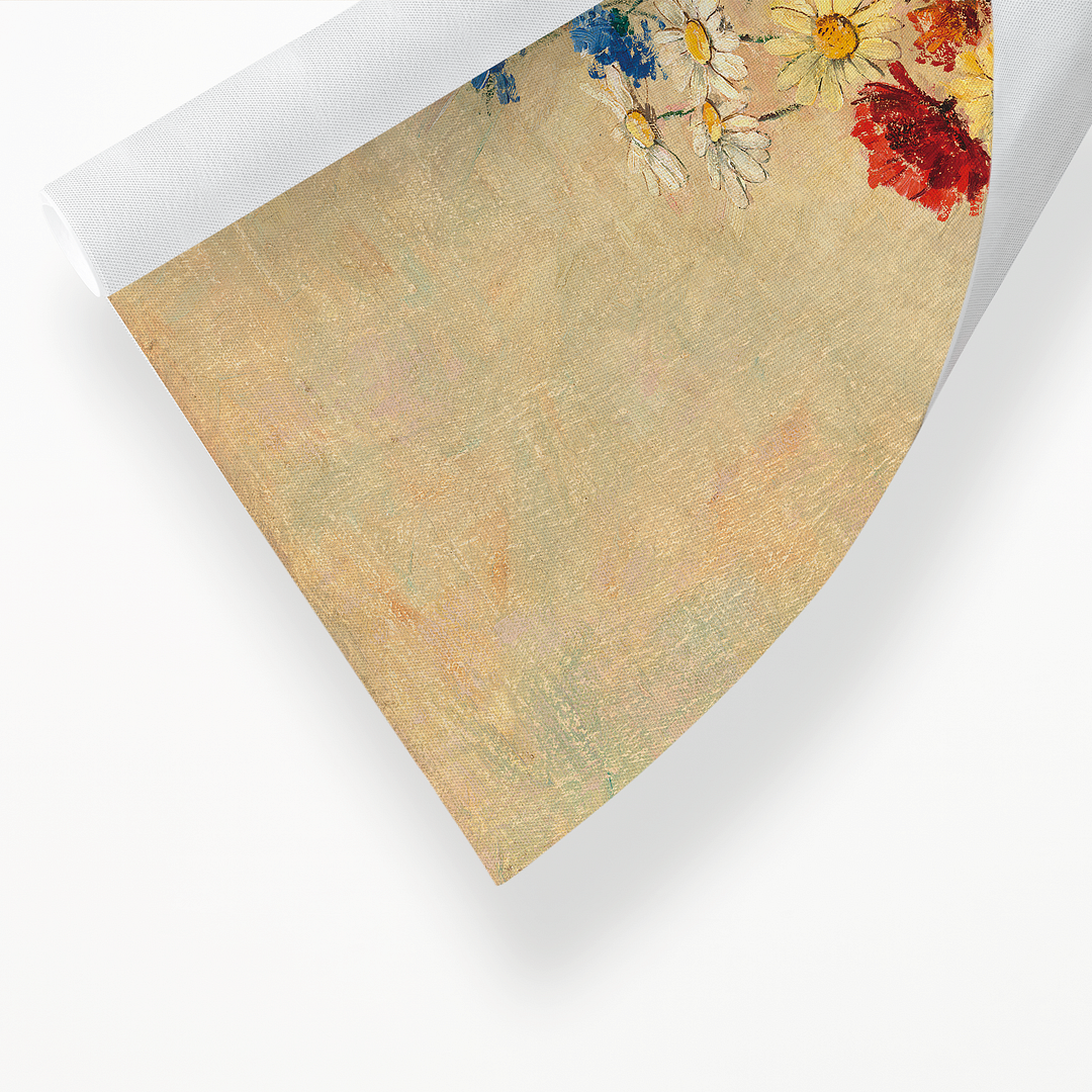 Flowers in a Vase by Odilon Redon - Art Print