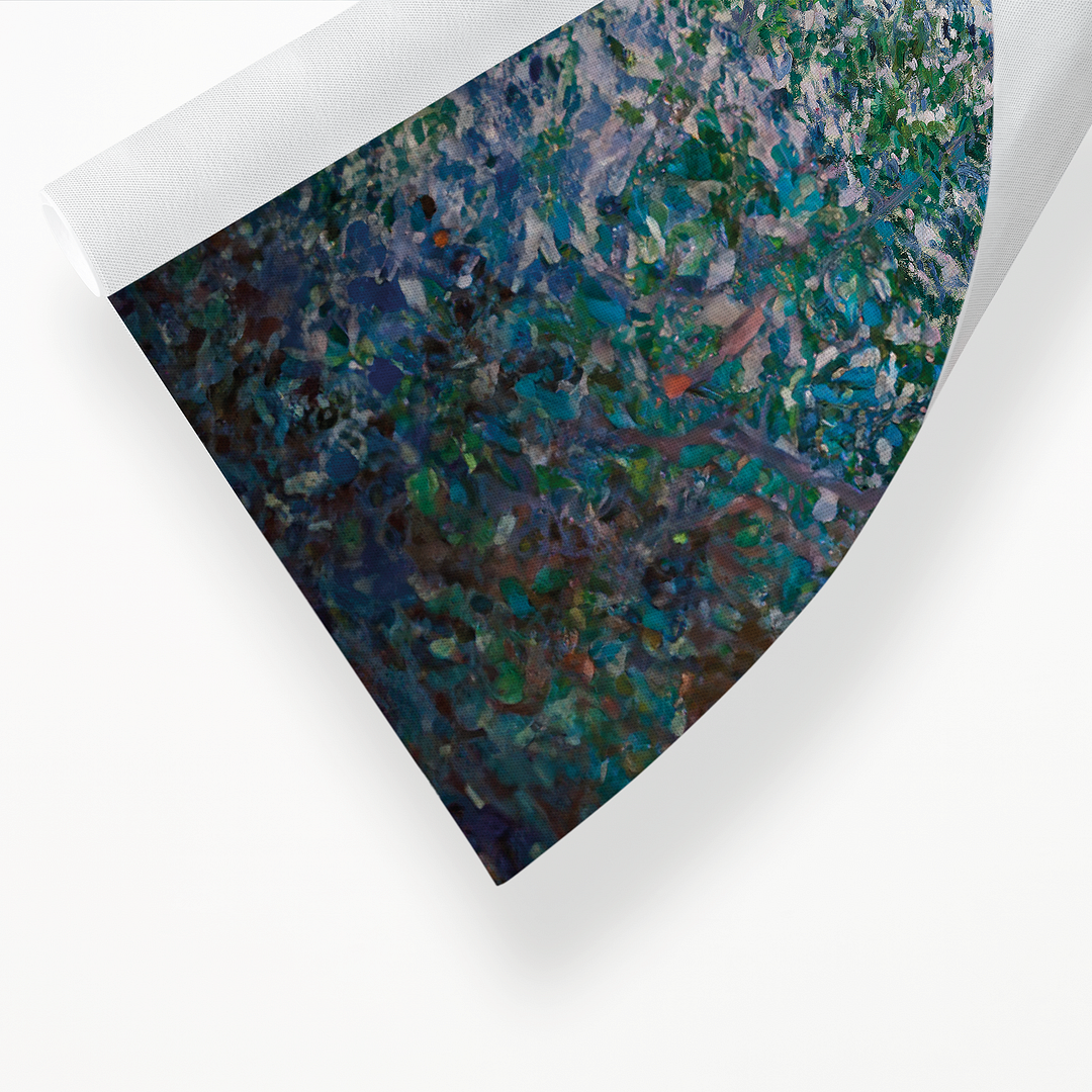 Blanche Hoschedé at Her Easel with Suzanne Hoschedé Reading by Claude Monet - Art Print
