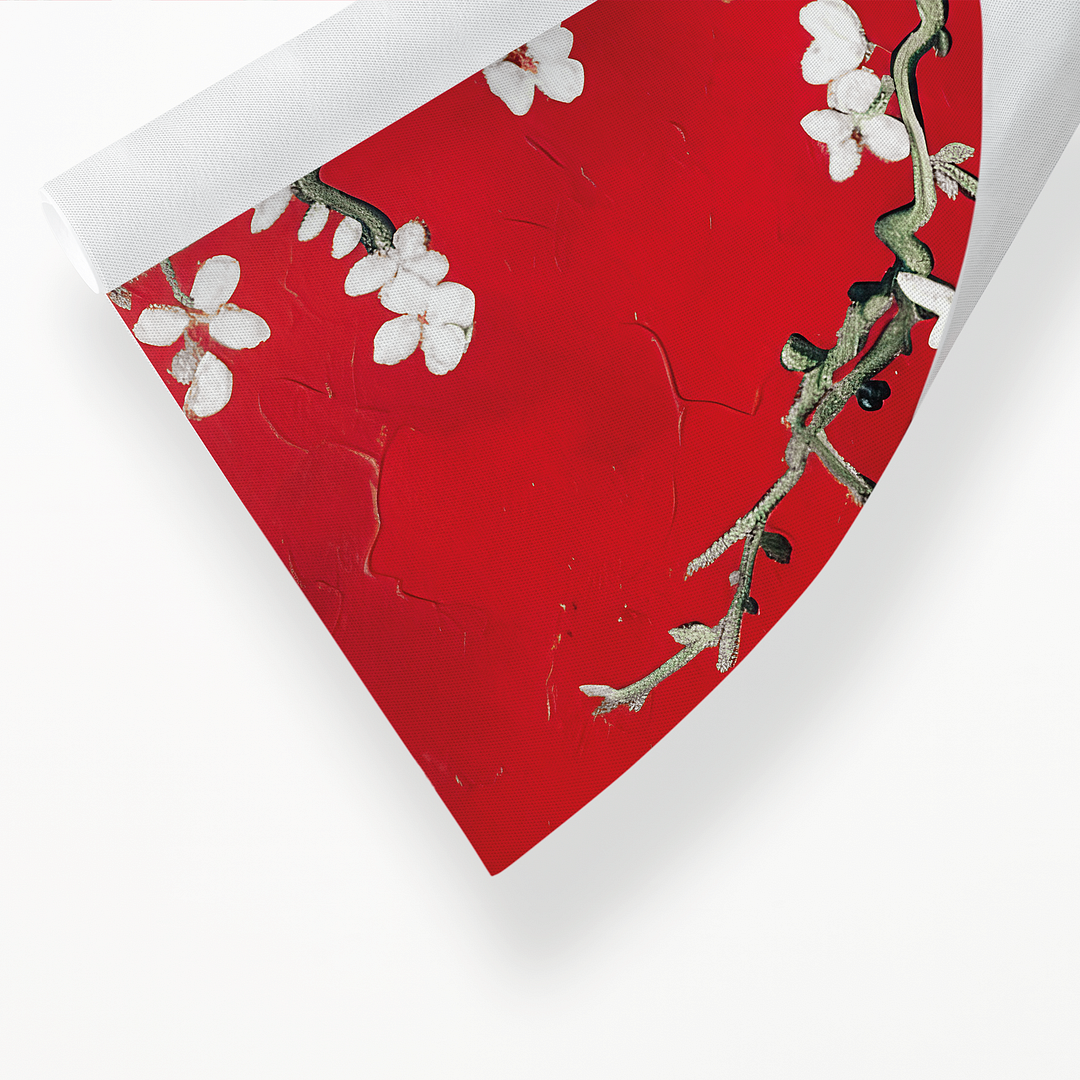 Almond blossom (Red) By Vincent van Gogh - Art Print