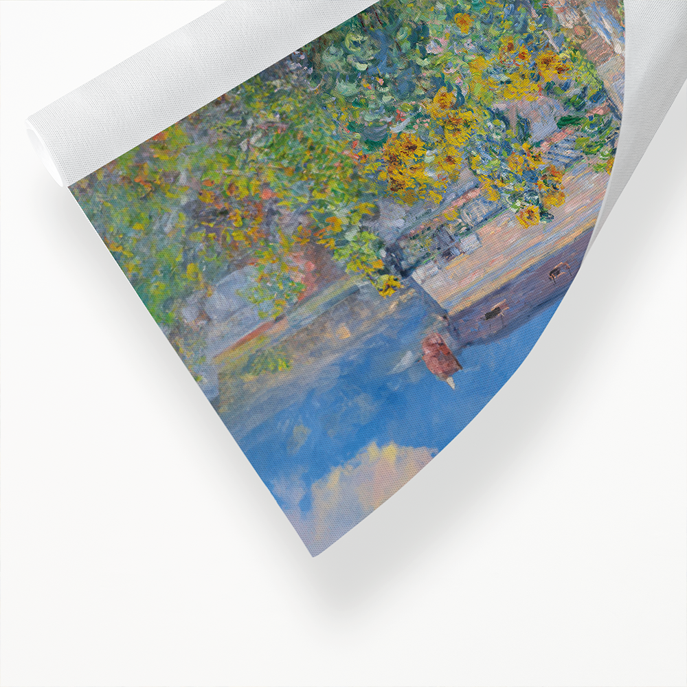 The Artist's Garden at Vétheuil (Expanded) By Claude Monet - Art Print