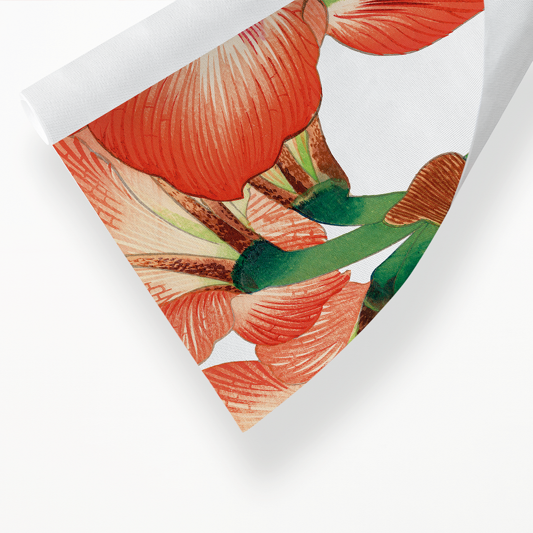 Amaryllis flower By Tanigami Kônan Art-Print