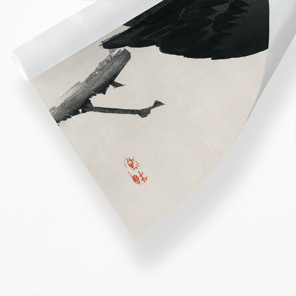 Crow by Kōno Bairei - Art Print