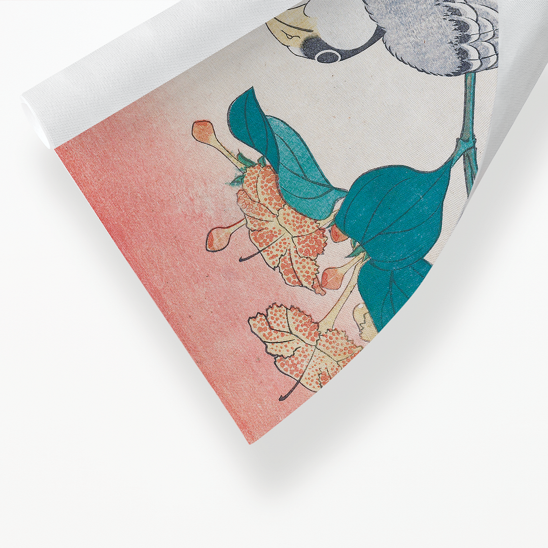 Hawfinch and Marvel-of-Peru By Katsushika Hokusai - Art Print