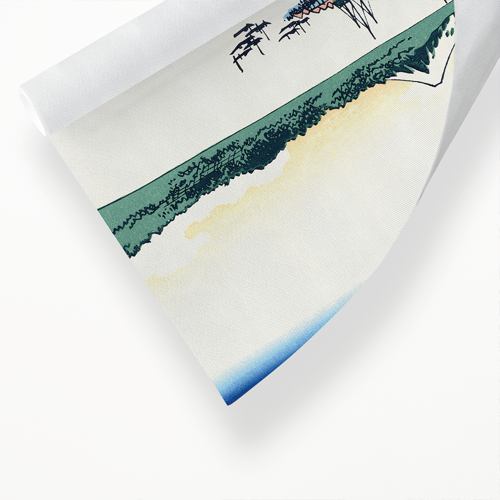 Tsukada island in the Musashi province by Katsushika Hokusai - Art Print