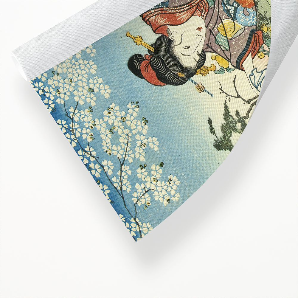 The Ide Tama River in the Province of Yamashiro II by Utagawa Kuniyoshi - Art Print