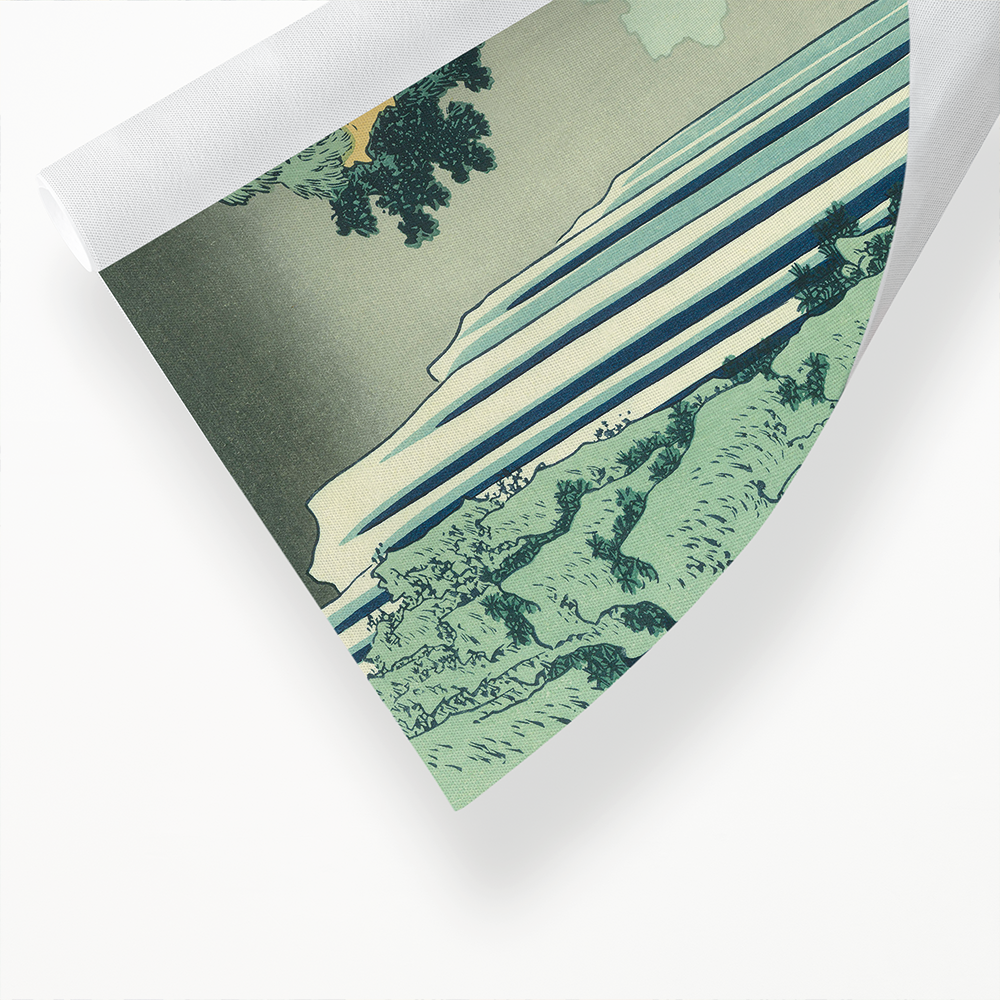Ono Waterfall on the Kiso Road by hokusai - Art Print