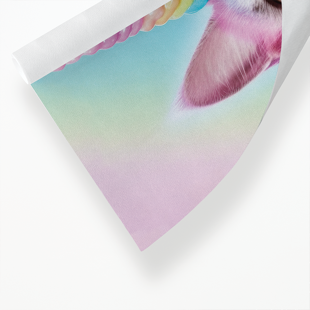 Cat with a unicorn horn - Art Print
