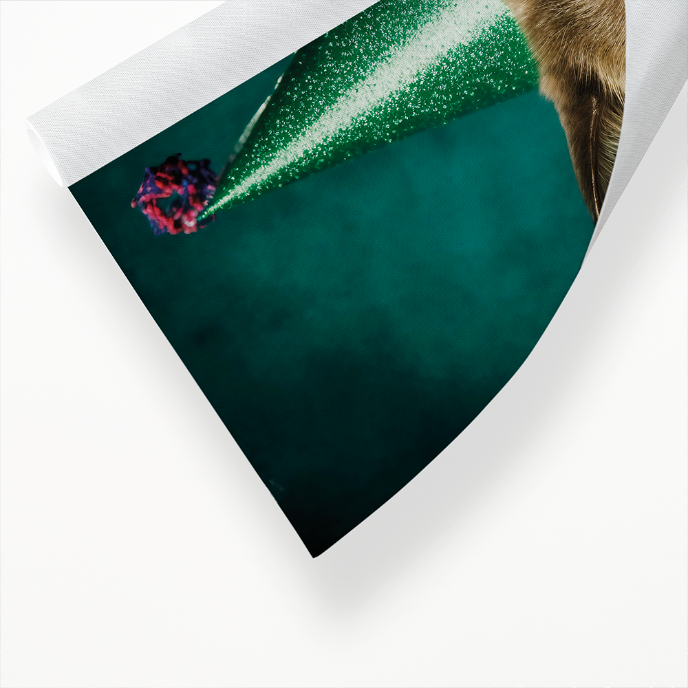 Grumpy party cat - Art Print
