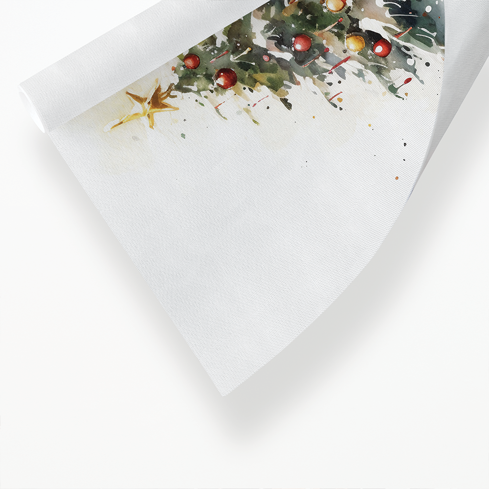 Christmas tree with presents - Art Print