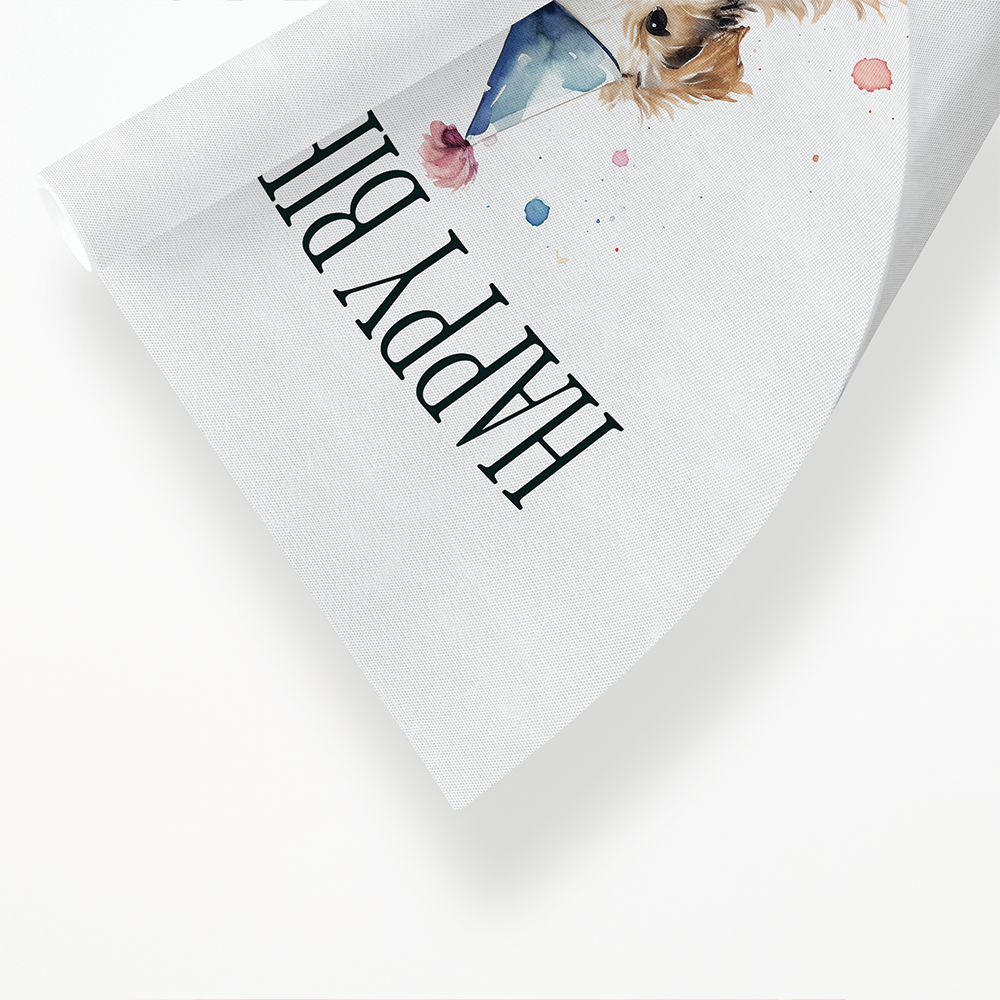 Happy birthday fellow book lover! (Dog) - Art Print