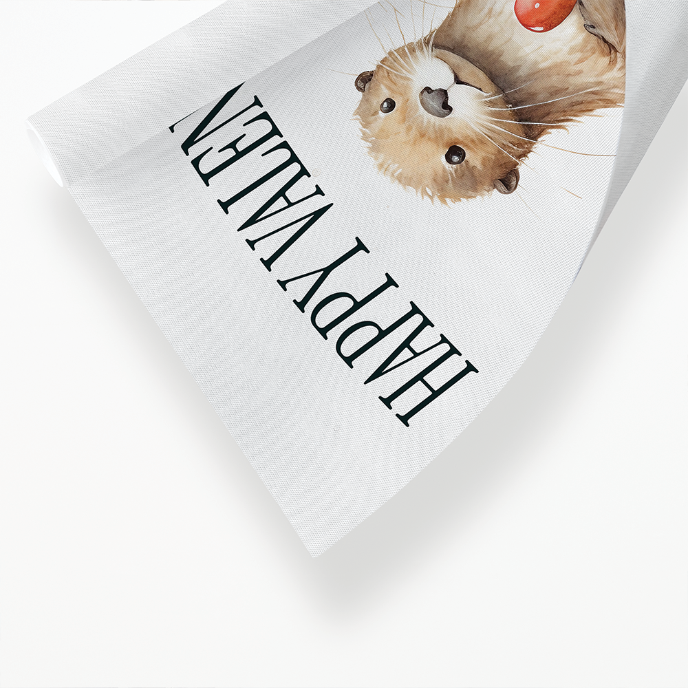 Valentine to my otter half - Art Print