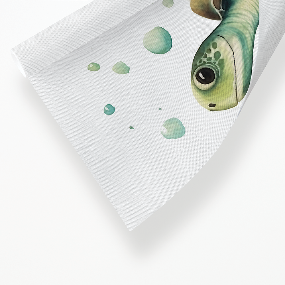 Turtle in the water - Art Print