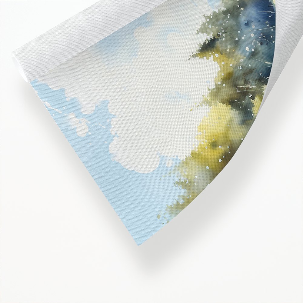 Poppy landscape scene - Art Print