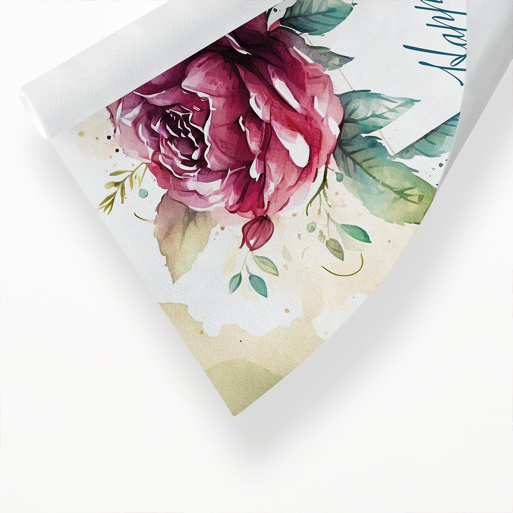 Happy Birthday Pink Roses - Art Print