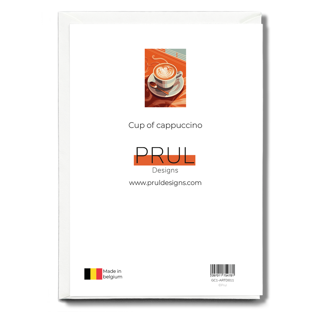 Cup of cappuccino - Greeting Card