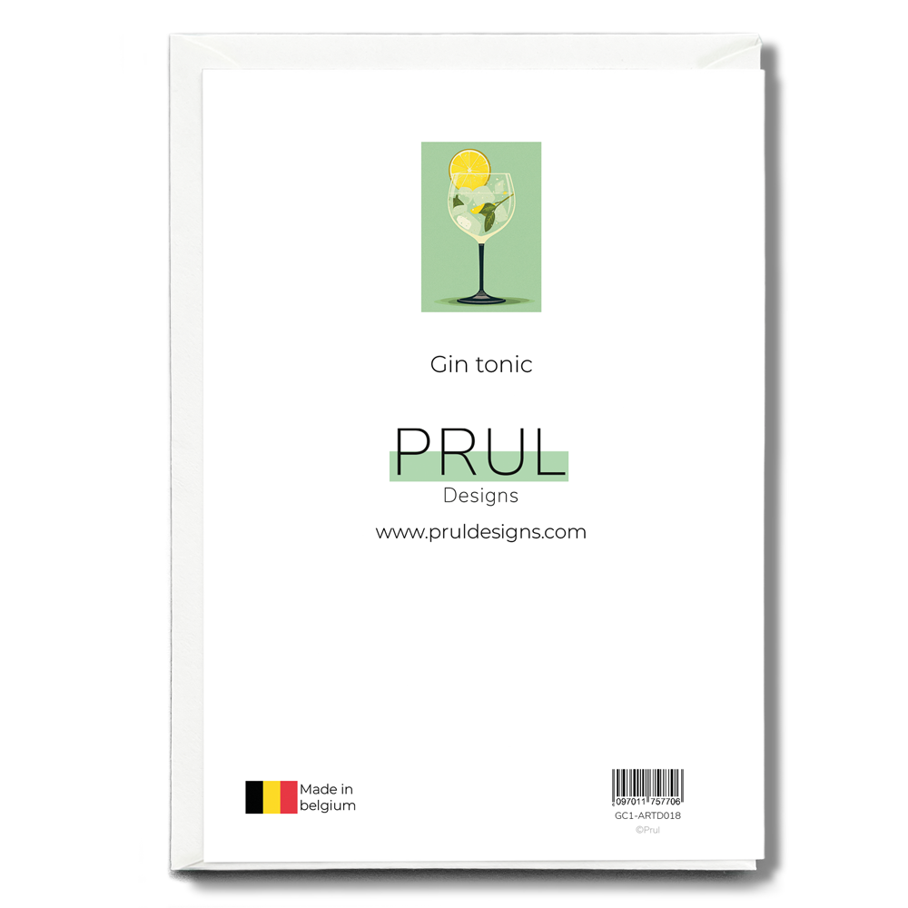 Gin tonic - Greeting Card