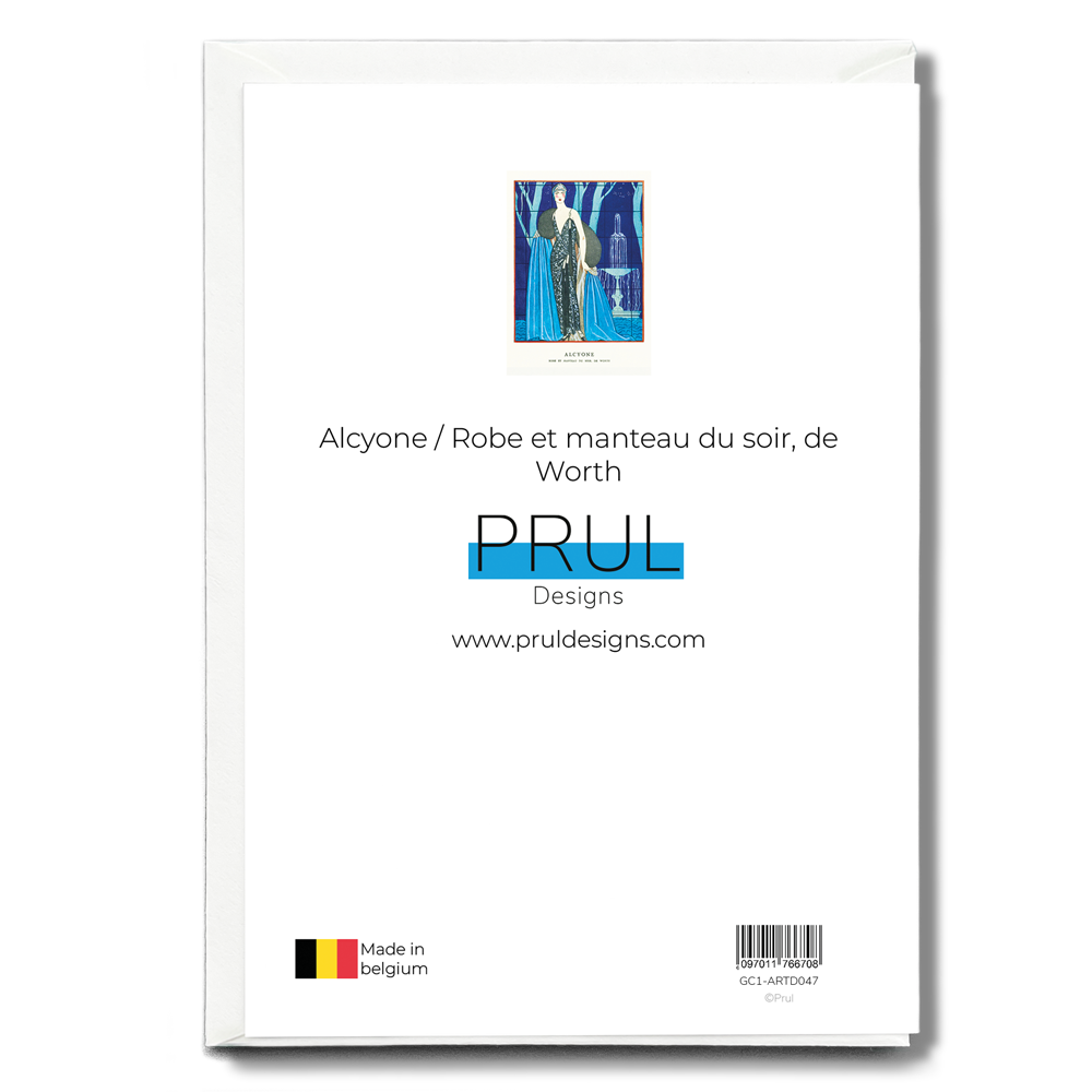Alcyone / Robe et manteau du soir, de Worth - Greeting Card