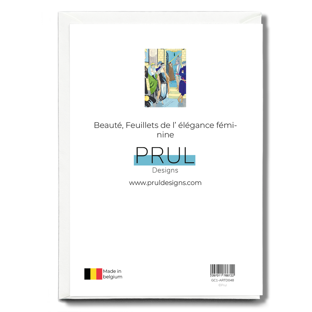 Beauté, Feuillets de l' élégance féminine - Greeting Card