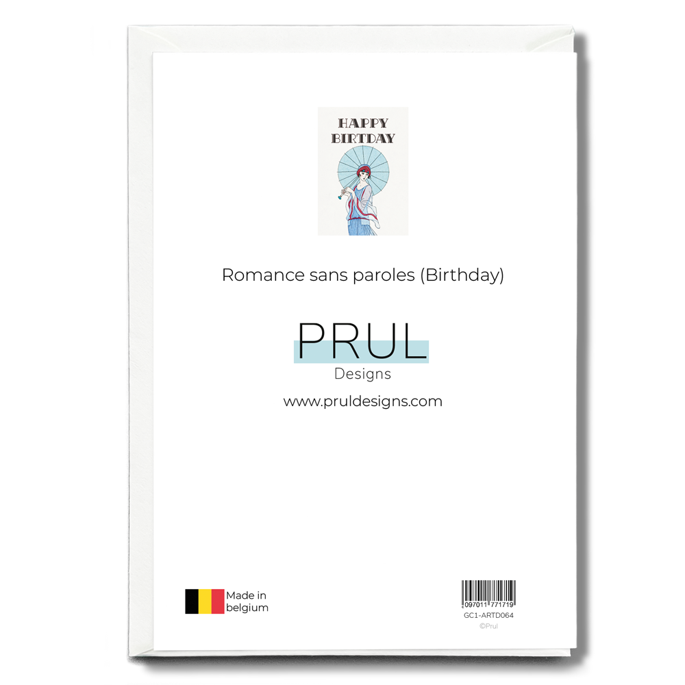 Romance sans paroles (Birthday) - Greeting Card