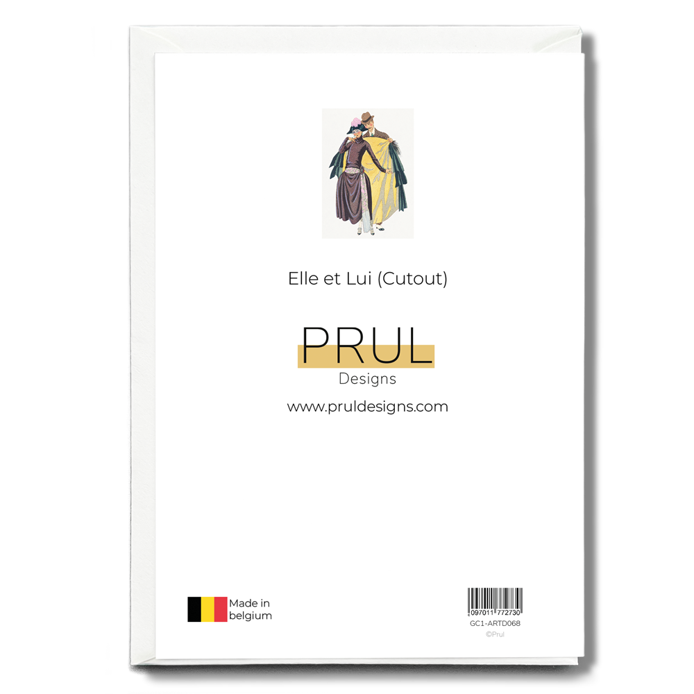 Elle et Lui (Cutout) - Greeting Card
