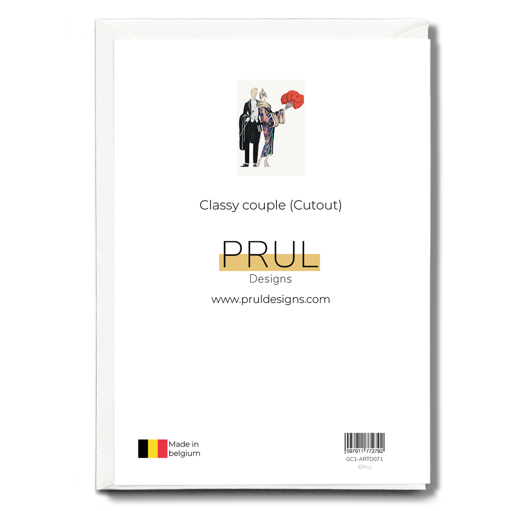 Classy couple (Cutout) - Greeting Card