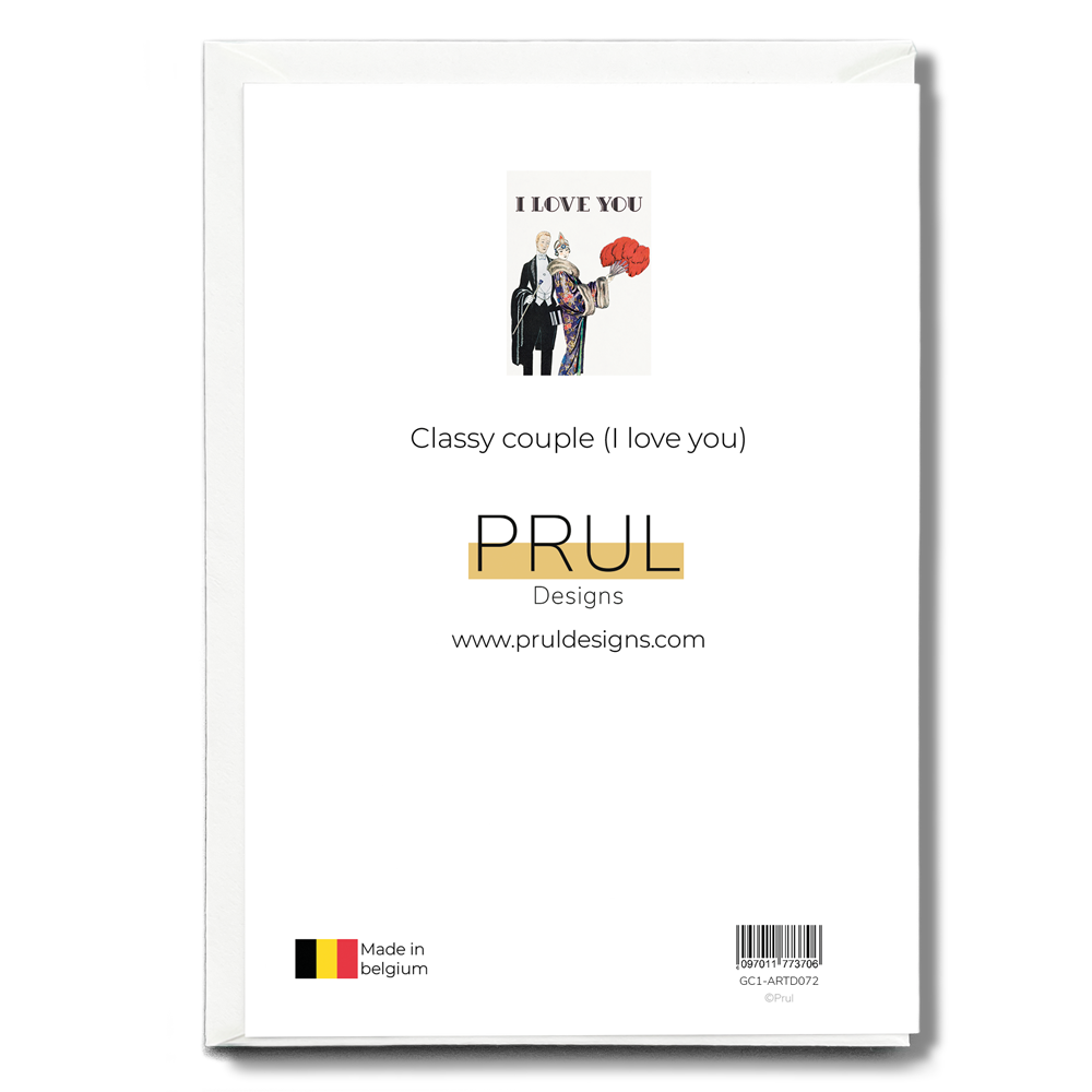 Classy couple (I love you) - Greeting Card