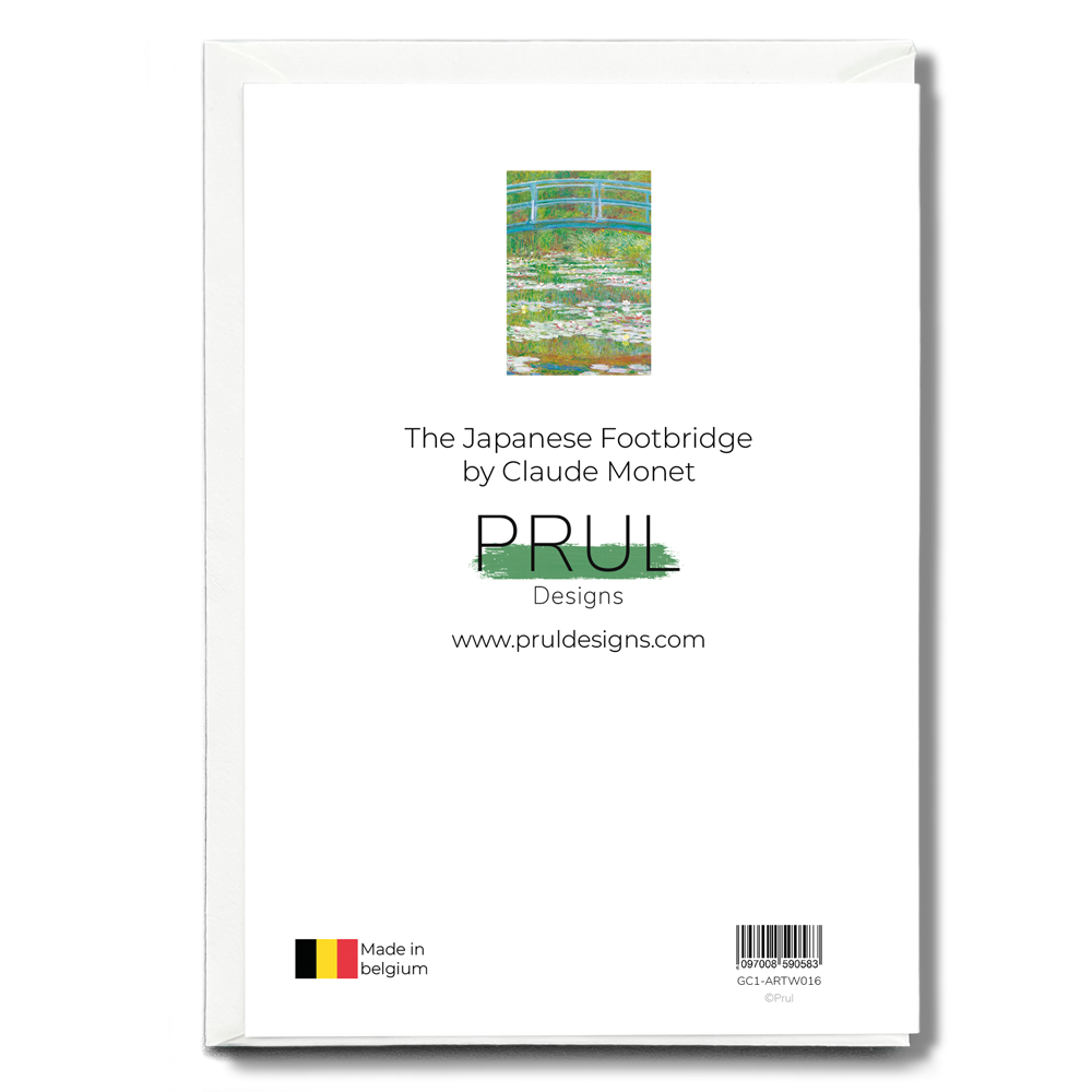 The Japanese Footbridge By Claude Monet - Greeting Card