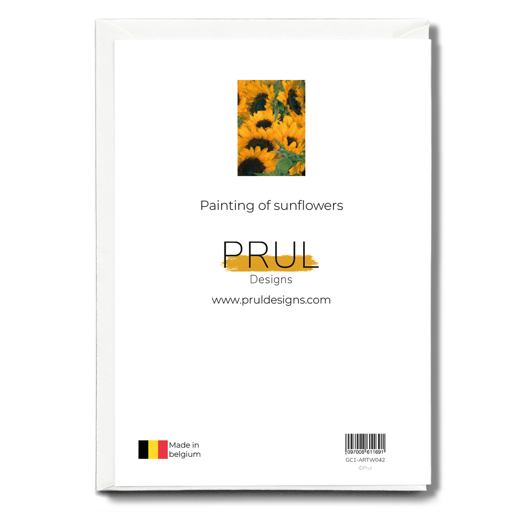 Painting of sunflowers - Greeting Card