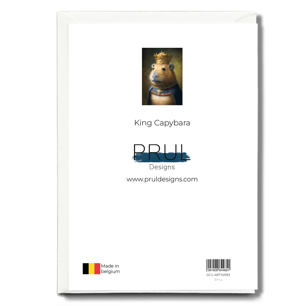 King Capybara - Greeting Card