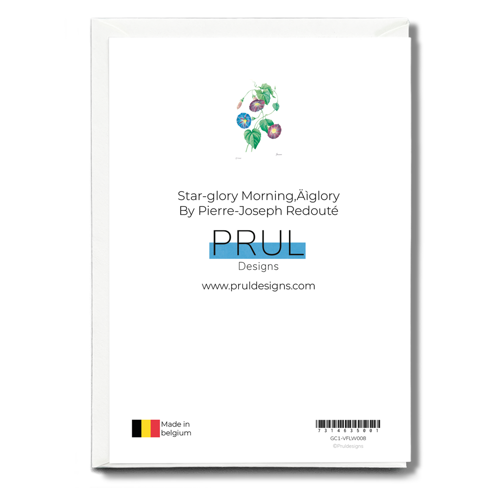 Star-glory Morning–glory By Pierre-Joseph Redouté - Wenskaart